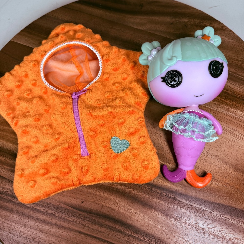 Lalaloopsy Lala-Oopsies Littles Mermaid Doll Kelp with Orange Starfish Bag 2012